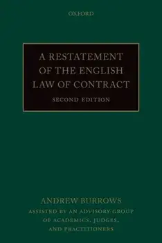 Restatement of the English Law of Contract, Paperback/Andrew Burrows