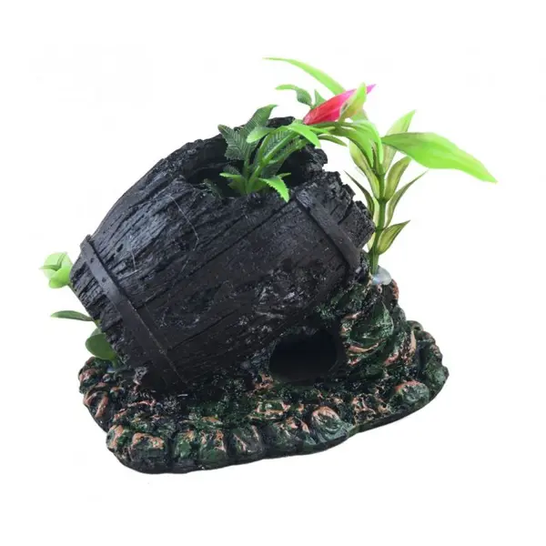 Resun Decor Acvariu Butoi Cu Plante PO-017