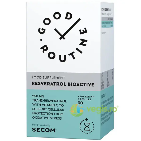 Resveratrol Bioactive 30cps vegetale Secom,