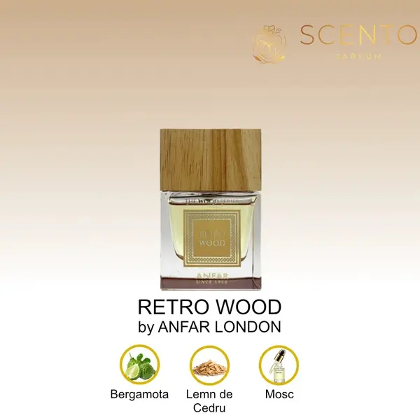 RETRO WOOD by ANFAR LONDON, extract de parfum, barbati, 100ML - Original Dubai