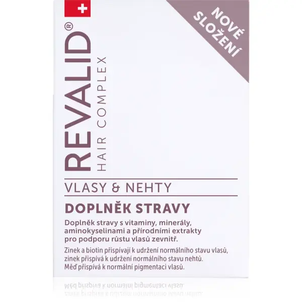 Revalid Hair Complex Hair and Nails capsule pentru favorizarea creșterii părului și a calității unghiilor 30 caps.