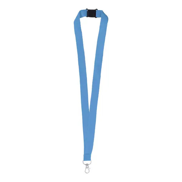 Revent lanyard, RPET - albastru deschis