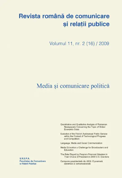 Revista romana de comunicare si relatii publice nr. 16 / 2008 |