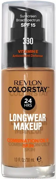 Revlon Colorstay Fond de ten pentru ten gras , N330 Natural Tan, SPF15, 30 ml