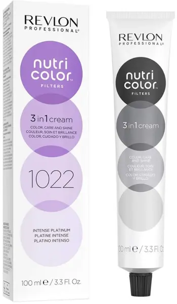Revlon Professional Nutri Color Filters Mască pentru colorarea părului Metal-Ice Toning Filters, 1022, 100 ml