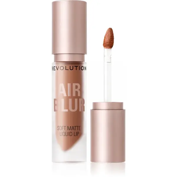 Revolution Air Blur Liquid Lipstick ruj lichid mat, cu textură lejeră culoare Natural 3.5 ml