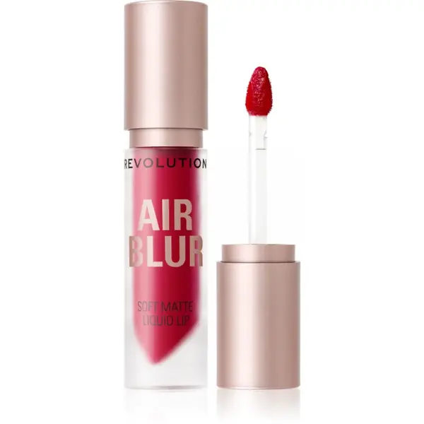 Revolution Air Blur Liquid Lipstick ruj lichid mat, cu textură lejeră culoare Fiery 3.5 ml