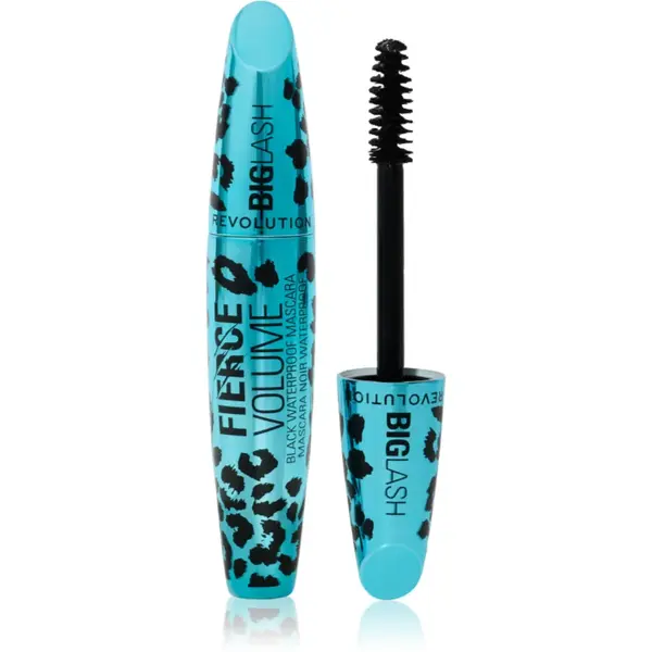 Revolution Big Lash Fierce Volume mascara rezistent la apă, pentru volum culoare Black 9 g