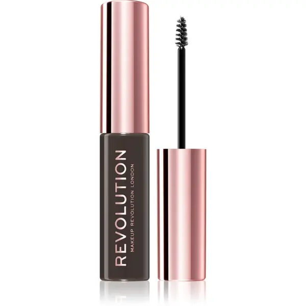 Revolution Brow Fixer gel pentru sprancene culoare Dark Brown 6 ml