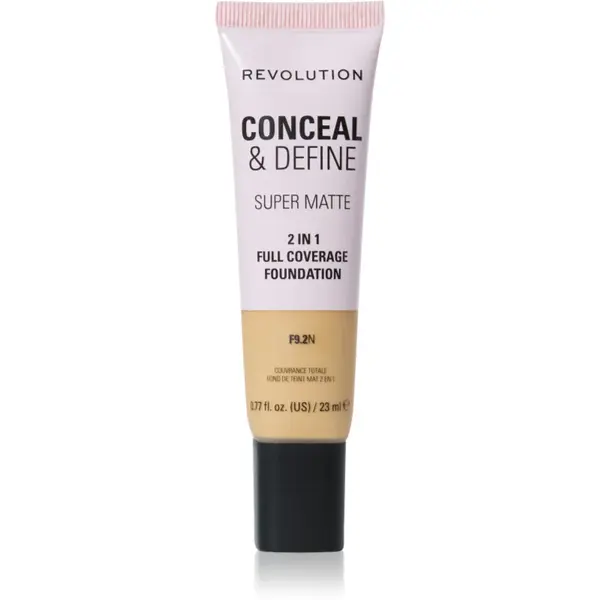 Revolution Conceal & Define machiaj cu efect matifiant culoare F9.2N 23 ml