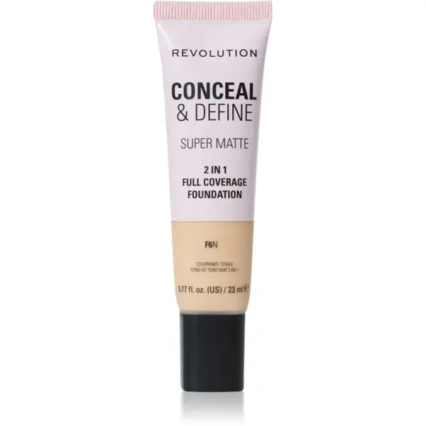 Revolution Conceal & Define machiaj cu efect matifiant culoare F6N 23 ml