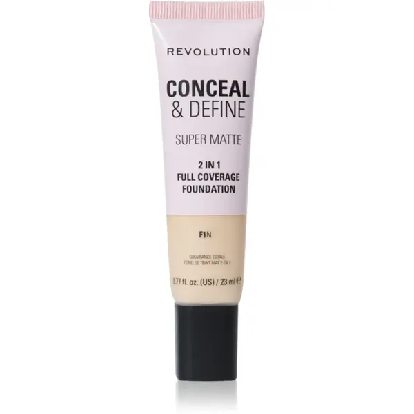 Revolution Conceal & Define machiaj cu efect matifiant culoare F1N 23 ml
