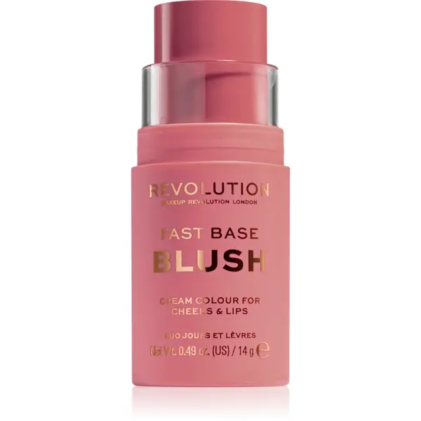 Revolution Fast Base balsam tonic pentru buze si obraji culoare Blush 14 g