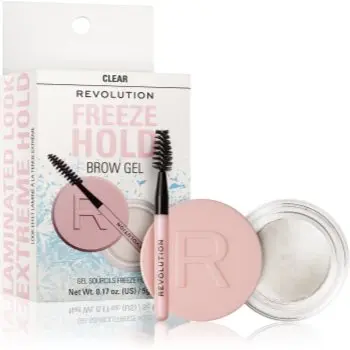 Revolution Freeze Hold gel pentru sprancene cu pensula