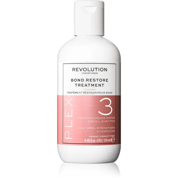Revolution Haircare Plex No.3 Bond Restore Treatment tratament intensiv pentru par pentru păr uscat și deteriorat 250 ml