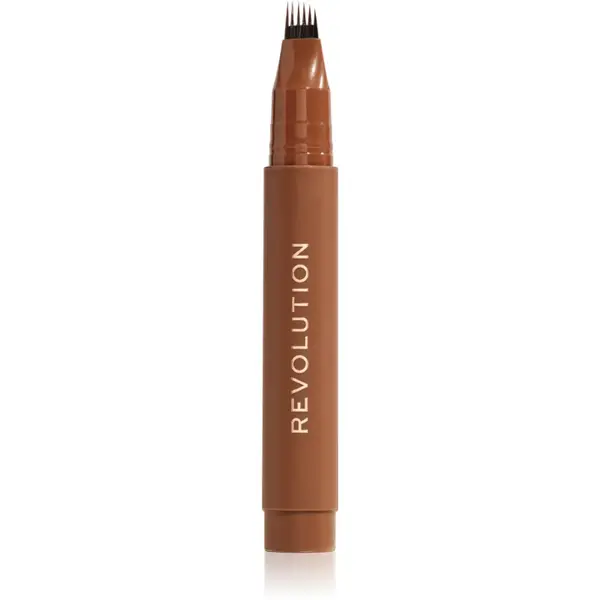 Revolution Instant Brow Hair creion pentru sprancene culoare Warm Brown 1.8 ml