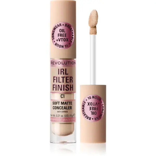 Revolution IRL Filter anticearcan cu efect de lunga durata acoperire completa culoare C1 6 g