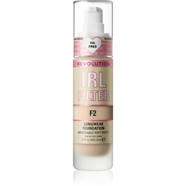 Revolution IRL Filter machiaj matifiant de lungă durată culoare F2 23 ml