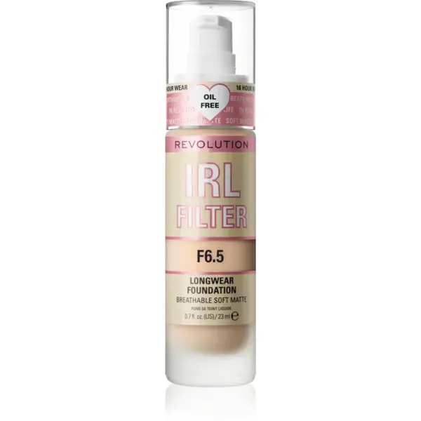 Revolution IRL Filter machiaj matifiant de lungă durată culoare F6.5 23 ml