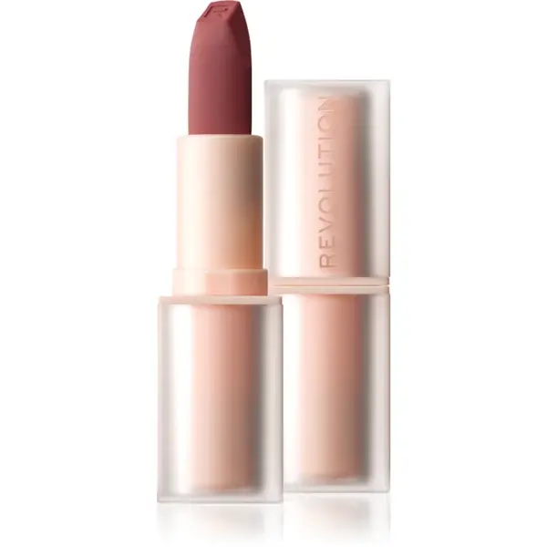 Revolution Lip Allure Soft Satin Lipstick ruj cremos cu finisaj satinat culoare Whisper 3.2 g