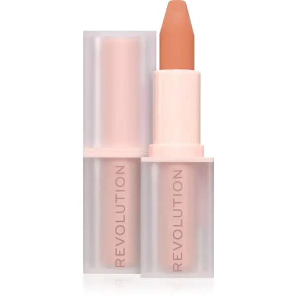 Revolution Lip Allure Soft Satin Lipstick ruj cremos cu finisaj satinat culoare Lover Nude 3.2 g