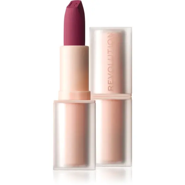 Revolution Lip Allure Soft Satin Lipstick ruj cremos cu finisaj satinat culoare Berry Boss 3.2 g