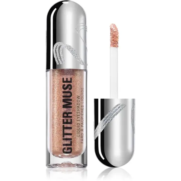 Revolution Metallic Muse Glitter Muse farduri de ochi lichide cu sclipici culoare Gold 3.5 ml