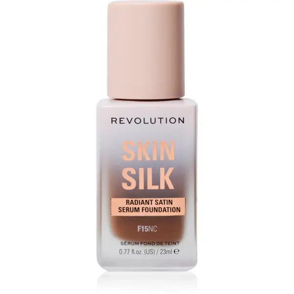 Revolution Skin Silk Serum Foundation Machiaj usor cu efect de luminozitate culoare F15 23 ml