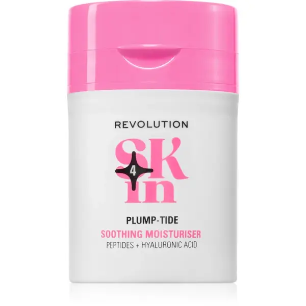 Revolution Skincare Go Gentle Peptide & Hyaluronic Acid Moisturiser crema de fata cu efect calmant 50 ml