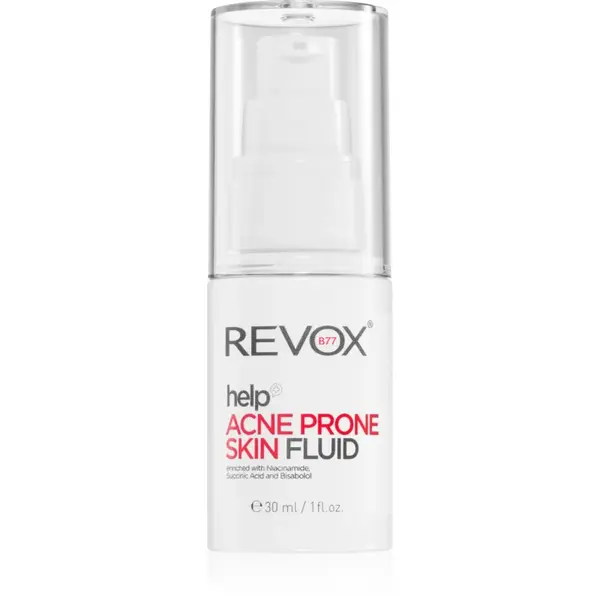 Revox B77 Help Acne Prone Skin Fluid Fluid pentru hidratare usoara pentru ten acneic 30 ml