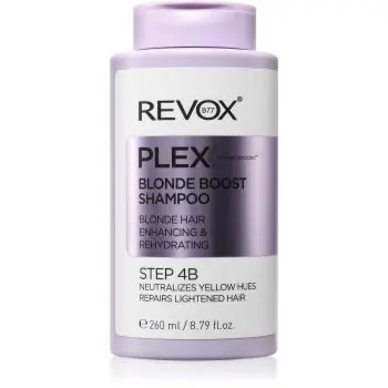 Revox B77 PLEX Blonde Boost Shampoo. Step 4B șampon pentru neutralizarea tonurilor de galben pentru par blond