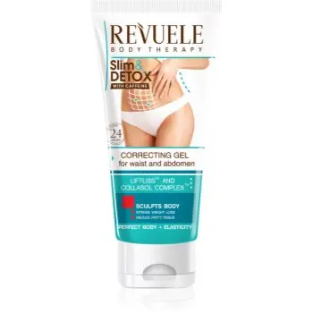Revuele Slim & Detox With Caffeine gel pentru fermitate pentru abdomen și șolduri