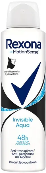 Rexona Deodorant spray Invisible Aqua, 150 ml