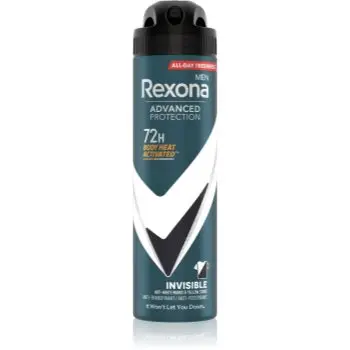 Rexona Men Advanced Protection Invisible antiperspirant împotriva petelor albe și galbene 72 ore