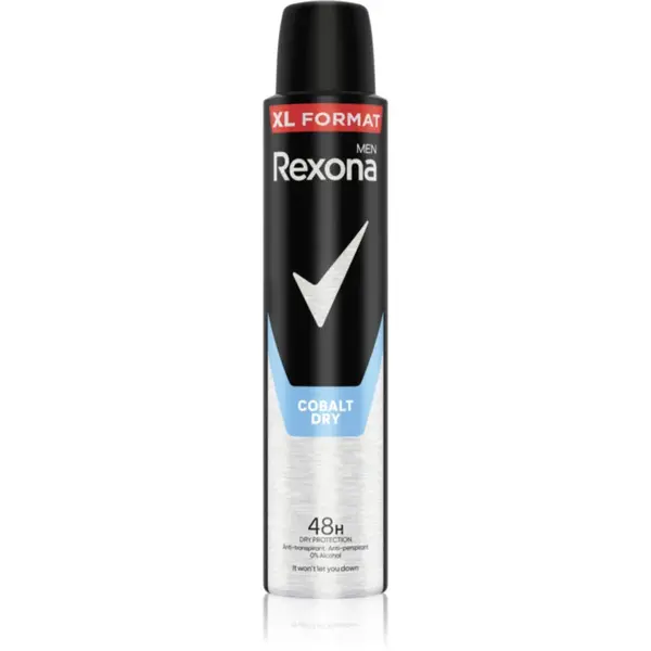 Rexona Men Cobalt Dry spray anti-perspirant pentru barbati XL Cobalt Dry 200 ml