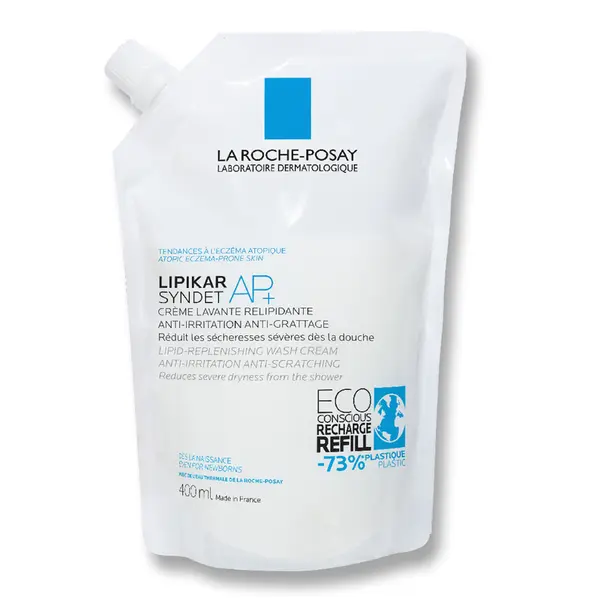 Rezerva eco crema de spalare anti-iritatii Lipikar Syndet AP+, La Roche-Posay | 400 ml