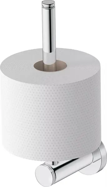 Rezerva hartie igienica Duravit D-Code 0099151000, montare pe perete, metal, Crom lucios