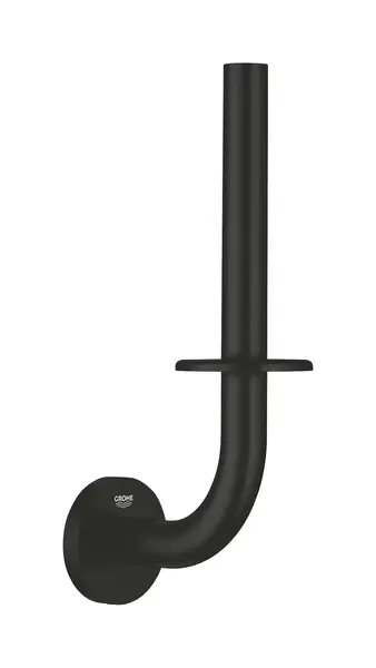 Rezerva hartie igienica Grohe Start, pe perete, metal, mat, negru, 411862430