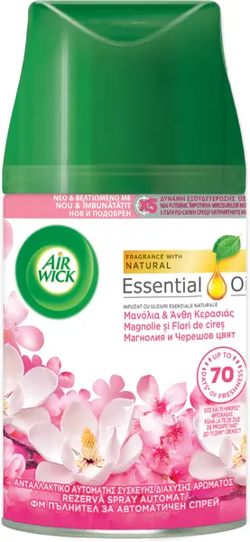 Rezervă odorizant Air Wick - Magnolie și cireș, 250 ml