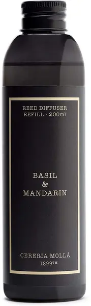 Rezervă odorizant Cereria Molla - Basil & Mandarin, 200 ml