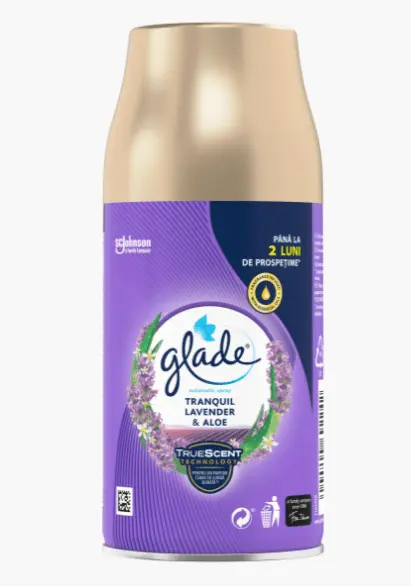 Rezerva odorizant spray pentru camera Glade 269 ml Rezerva odorizant camera 269 ml Glade Lavanda
