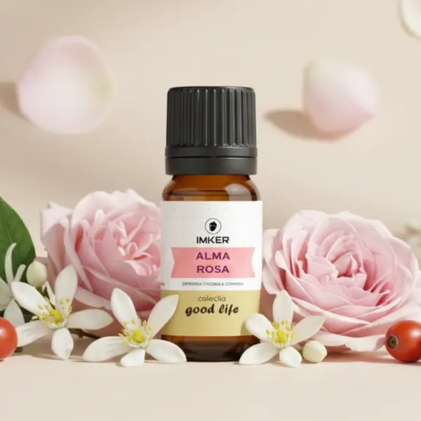 Rezervă parfum ambient IMKER aroma ALMA ROSA - note: trandafir de Damasc, ambră, mosc 10 ml