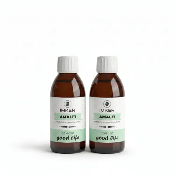 Rezerva parfum ambient IMKER aroma AMALFI - printre arome: lamaie, mandarina, mosc 2x200 ml