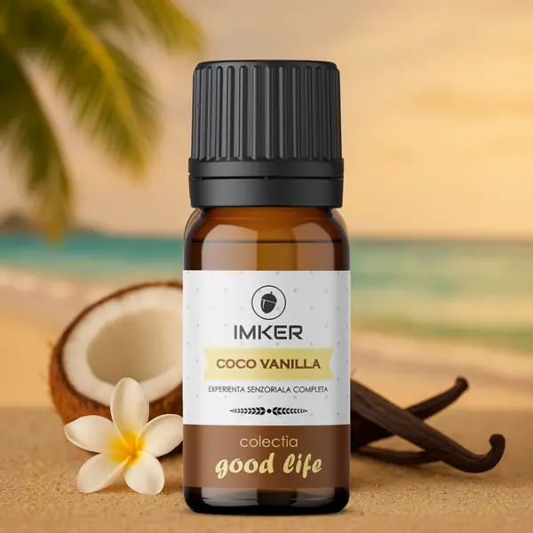 Rezerva parfum ambient IMKER aroma COCO VANILLA - printre arome: cocos, vanilie, frangipani 10 ml