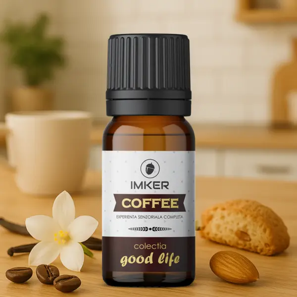 Rezerva parfum ambient IMKER aroma COFFEE - printre arome: cafea, vanilie, migdala 10 ml