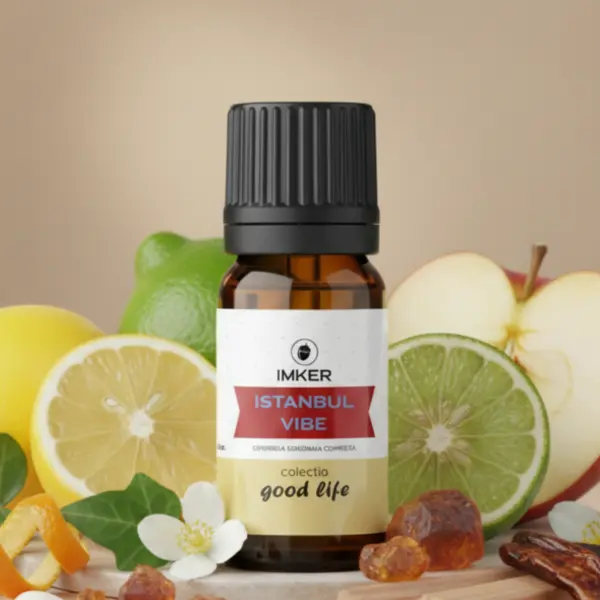 Rezervă parfum ambient IMKER aroma ISTANBUL VIBE - note: citrice, ambră, lemn de santal 10 ml