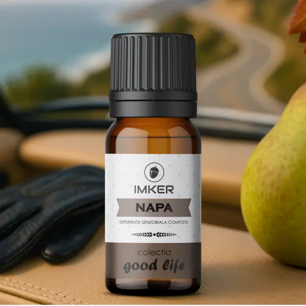 Rezerva parfum ambient IMKER aroma NAPA - printre arome: piele, mosc, vanilie 10 ml