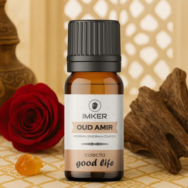 Rezerva parfum ambient IMKER aroma OUD AMIR - arome: lemn de OUD, ambra 10 ml
