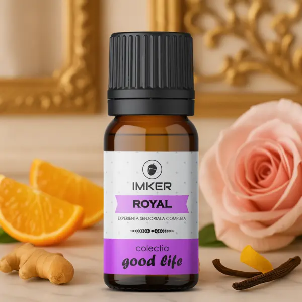 Rezerva parfum ambient IMKER aroma ROYAL - printre arome: mandarine, vanilie, mosc 10 ml