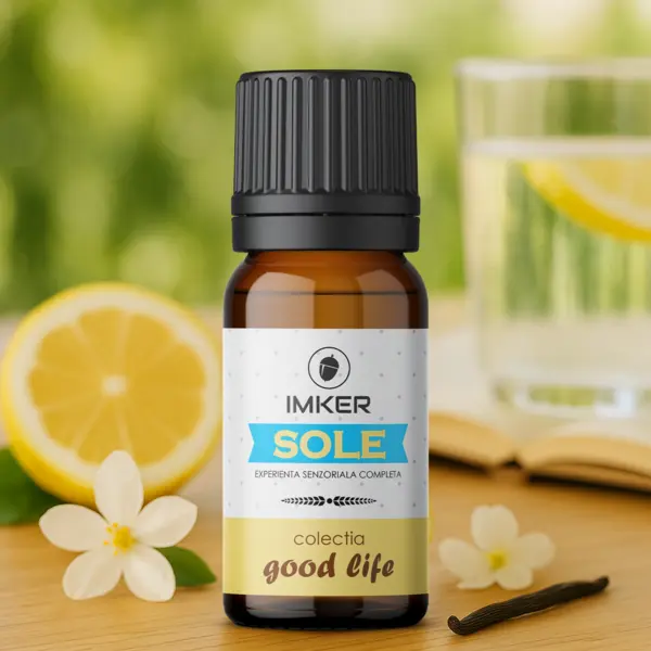 Rezerva parfum ambient IMKER aroma SOLE - printre arome: lamaie, iasomie, mosc 10 ml